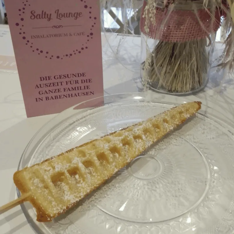 Frische Waffel in der Salty Lounge Babenhausen
